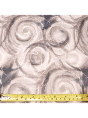 1yd 22" Misty Light Gray Swirls Yuko Hasegawa 2012 RJR Fabrics